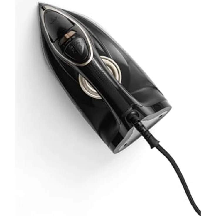 Petra PF01480VDE Dampfbügeleisen, 2200W mit dualer Keramiksohle, kontinuierlicher Dampffunktion und 230 ml Wassertank, Schwarz und Bronze – Bild 9