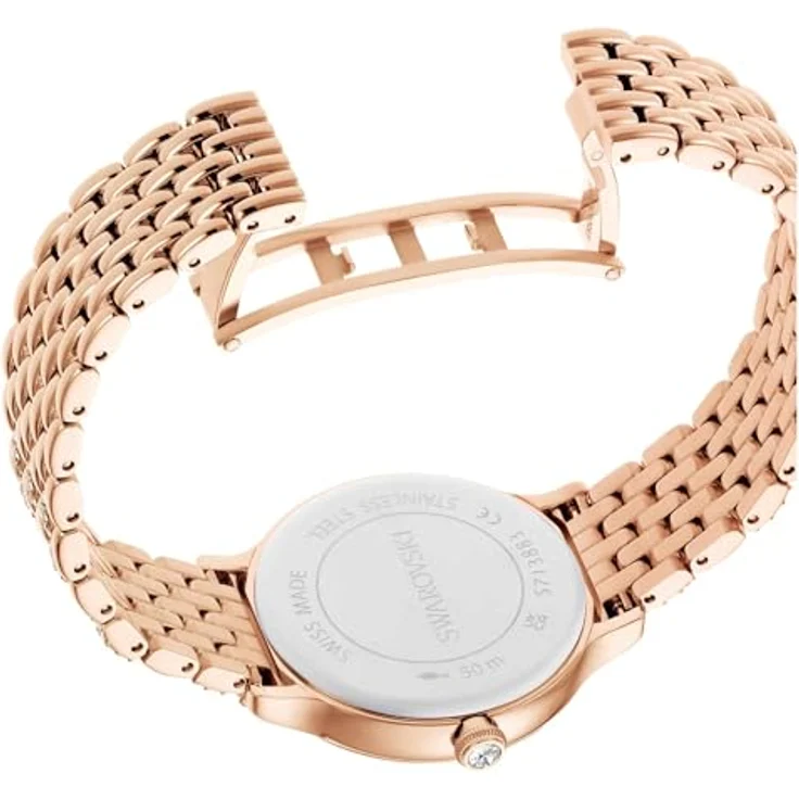 Swarovski Quarzuhr IMBER 5713883, Damenuhr in Roségold mit 232 Kristallen, Swiss Made, Edelstahlarmband, analog, wasserdicht bis 50 Meter – Bild 6