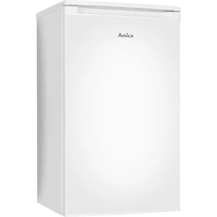 Amica KS 361 155 W Kühlschrank mit Gefrierfach, 85 cm Höhe, weiß, Energieeffizienzklasse E, 83 l Nutzinhalt, automatische Abtauung