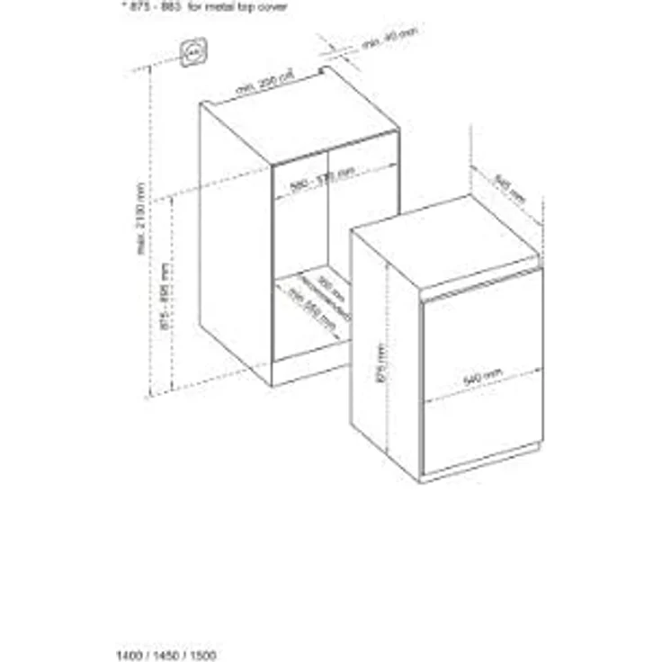 Respekta KS88.4 Kühlschrank, Einbau, weiß, Breite 54 cm, Energieklasse F – Bild 11