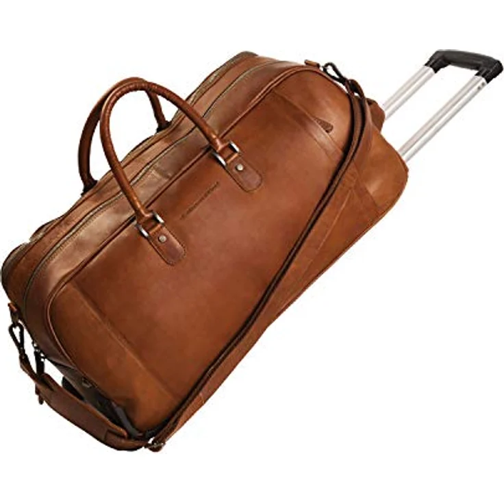 The Chesterfield Brand Wax Pull Up, 2 Rollen Reisetasche aus 100% Leder, 60 cm, braun – Bild 8