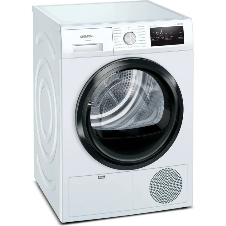 Siemens Extraklasse WT45HVU5AT, Wäschetrockner mit effizienten Trocknungsprogrammen