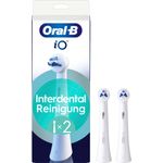 Oral-B Aufsteckbürsten - iO Interdental Reinigung 2er, Spezialisierte Reinigung, elektrische Zahnbürste