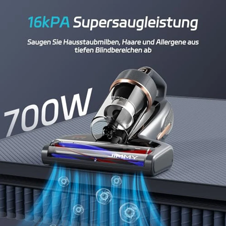 Jimmy Handstaubsauger BX7 Pro Max 16000Pa, Graphen-Heizung, UV-Sterilisation, 6-stufiges Filtersystem, grau/schwarz – Bild 3