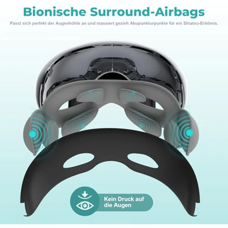 ASPRIA Massagegerät mit dualer Heiß- und Kältetherapie, Vibration, Luftkompressionsmassage, ergonomisches Design, 2500mAh Akku – Bild 7