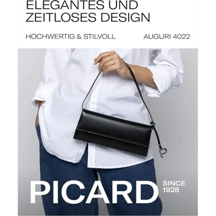 Picard Auguri, Handtasche in Schwarz für besondere Anlässe, elegant und trendig – Bild 2