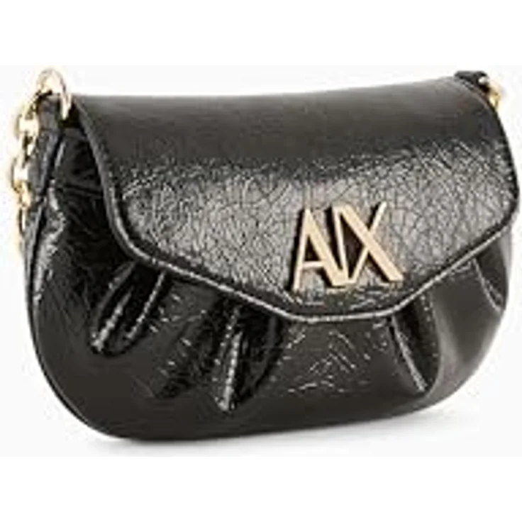 Armani Exchange Paige Umhängetasche, 20 cm, schwarz, 100% Polyurethan – Bild 5