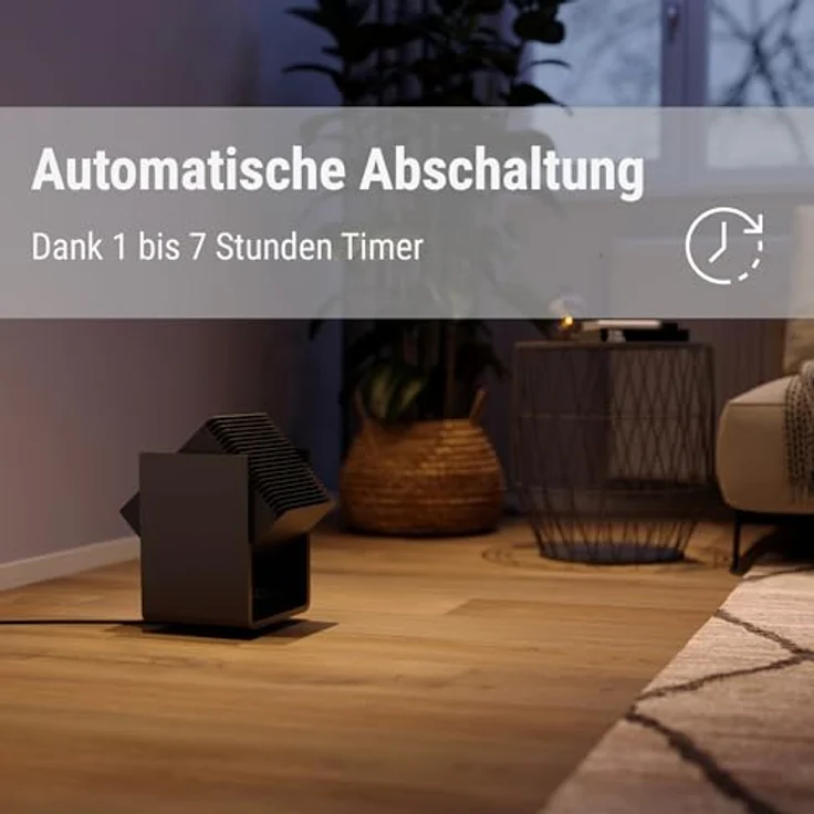 Stadler Form Heizlüfter & Ventilator Alex, 3D-Oszillation, 4 Leistungsstufen Ventilator, 2 Leistungsstufen Heizung, bis 8 m Winddistanz, Fernbedienung, schwarz – Bild 4