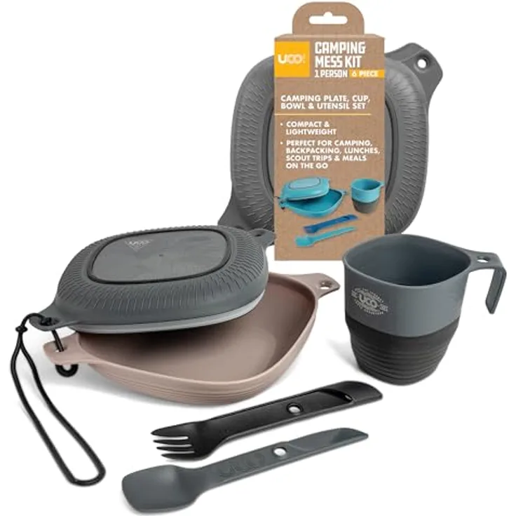 UCO Lunchbox 6-teilig grau-beige