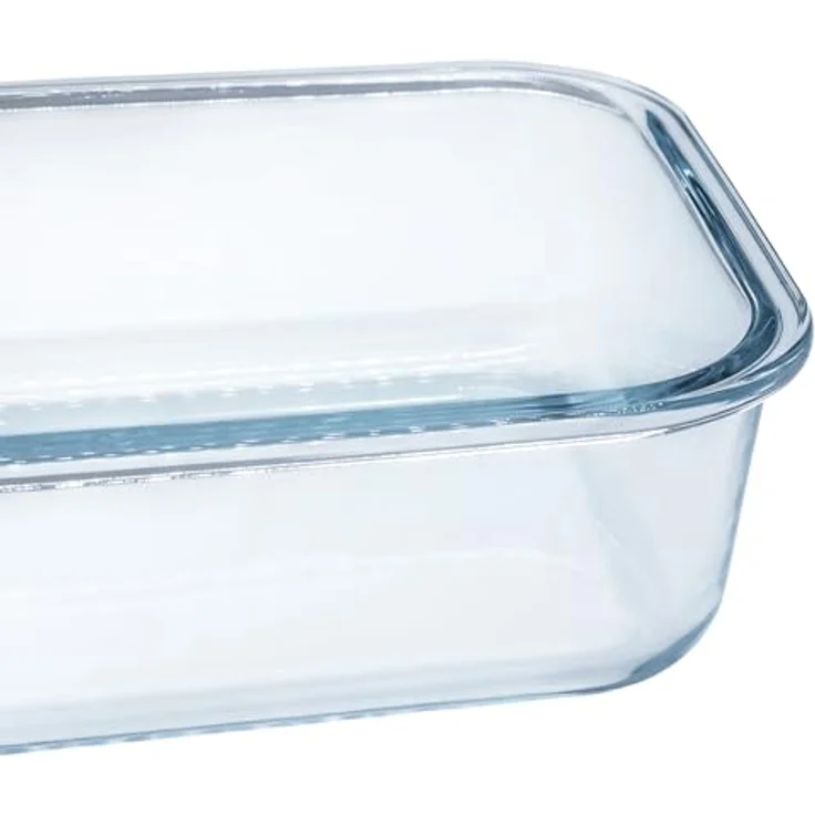 Spetebo 1.04 Glas Auflaufform mit Kunststoff Deckel, 630 ml, hitzebeständig bis 230 °C, transparent/mint – Bild 5