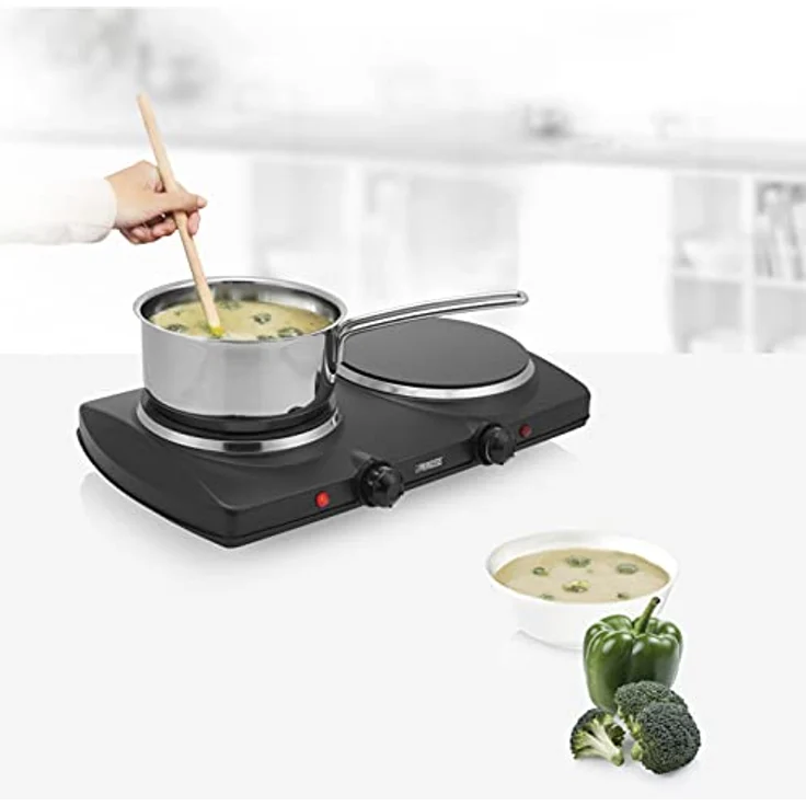 Princess Doppel-Keramikkochplatte 2000 W Schwarz – Bild 6