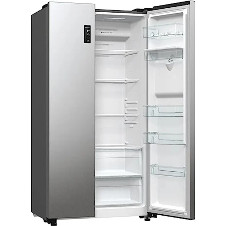 Gorenje NRR 9185 EAXLWD Side by Side Kühl-Gefrierkombination, Made in Europe, EEK E, NoFrostPlus, Inverter-Kompressor, Crisp Zone, ConvertActive Zone, FastFreeze, 178,6 cm, Edelstahl – Bild 3