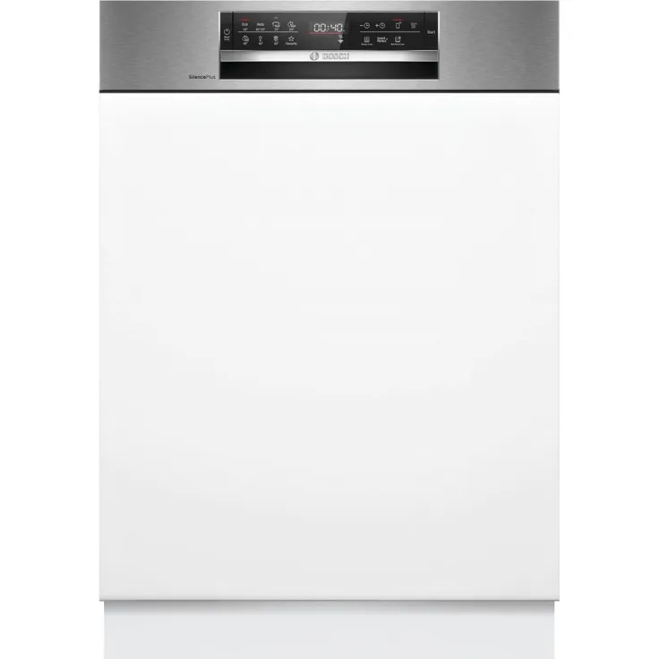 Bosch SMI6ECS10E, teilintegrierter Geschirrspüler, 60 cm, Edelstahl, 14 Maßgedecke, A Energieeffizienzklasse, 8 Programme, Home Connect-fähig