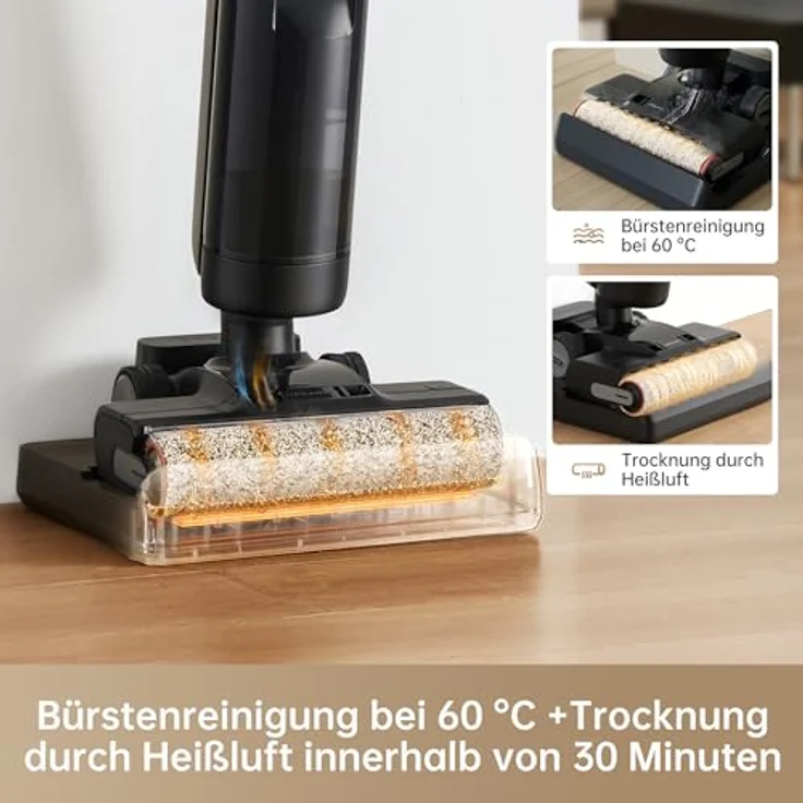 dreame H13 Pro Nass- und Trockensauger, 60 °C Bürstenreinigung, 30 min-Heißlufttrocknung, Selbstreinigung mit 2-Richtungsrotation, 18 kPa Saugkraft, Doppel-Kantenreinigung, LED-Bürste – Bild 2
