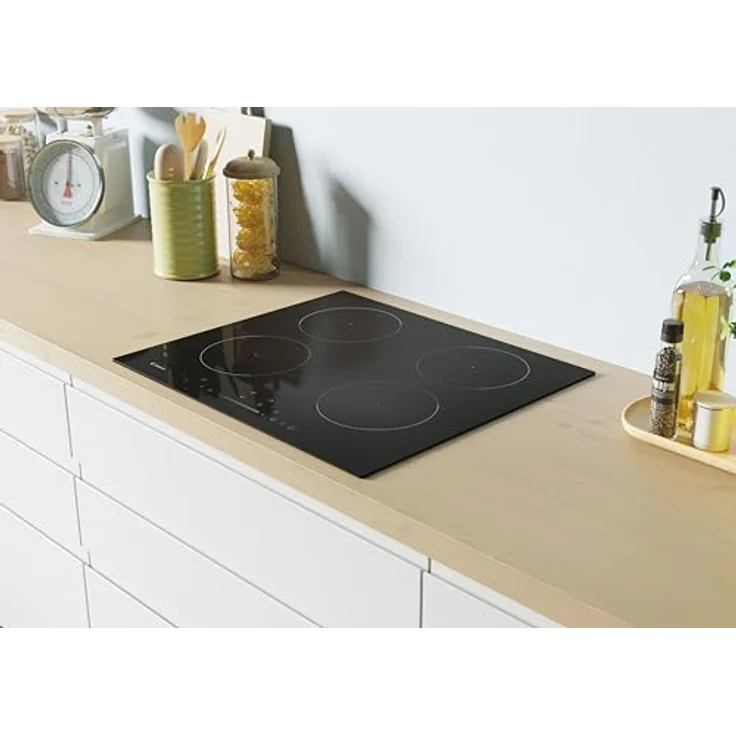 Candy Idea CIS642SCTT/1, 59 cm Induktionskochfeld mit 4 Brennern, schwarzer Glas-Keramik-Oberfläche, Touch-Panel und digitalem Timer – Bild 6