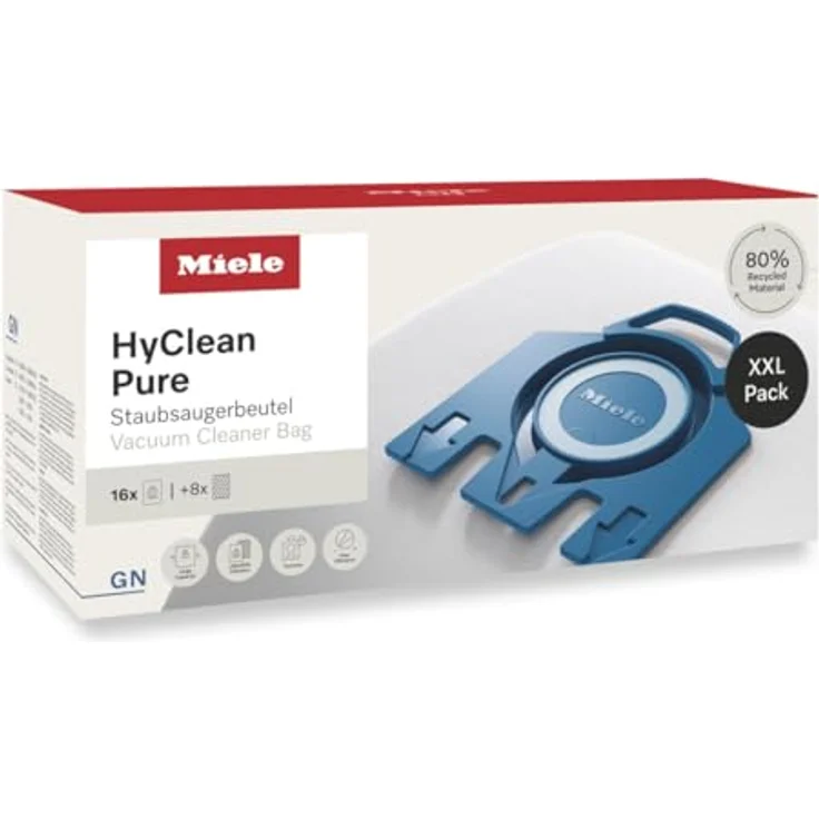 Miele 12498250 Staubsauger Zubehörset, HyClean Pure mit AirClean-Filtersystem und automatischem Beutelverschluss – Bild 2