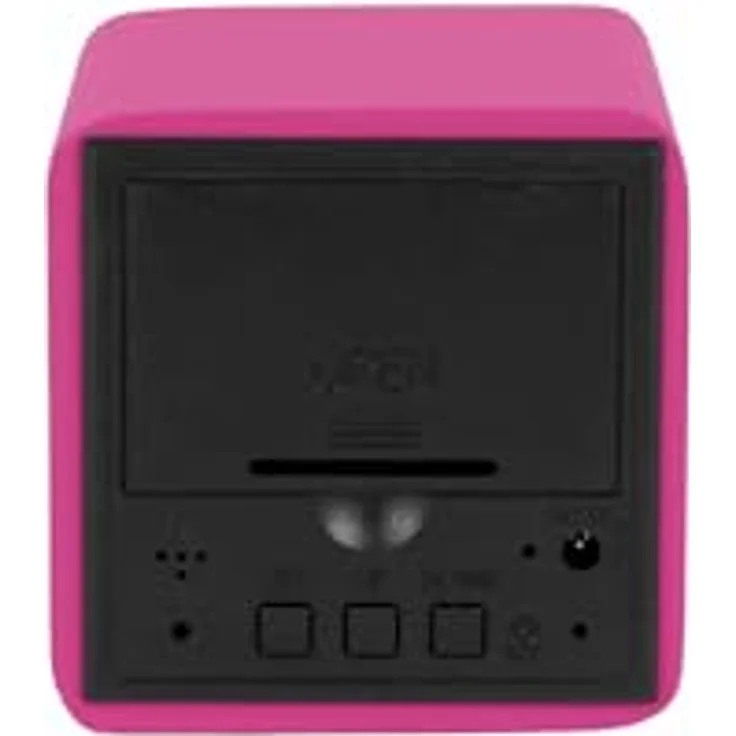 Karlsson Wecker Spry Square, quadratischer Wecker in Rosa mit Alarmfunktion, 6.6x6.8x6.6cm, MDF für Schlafzimmer – Bild 5