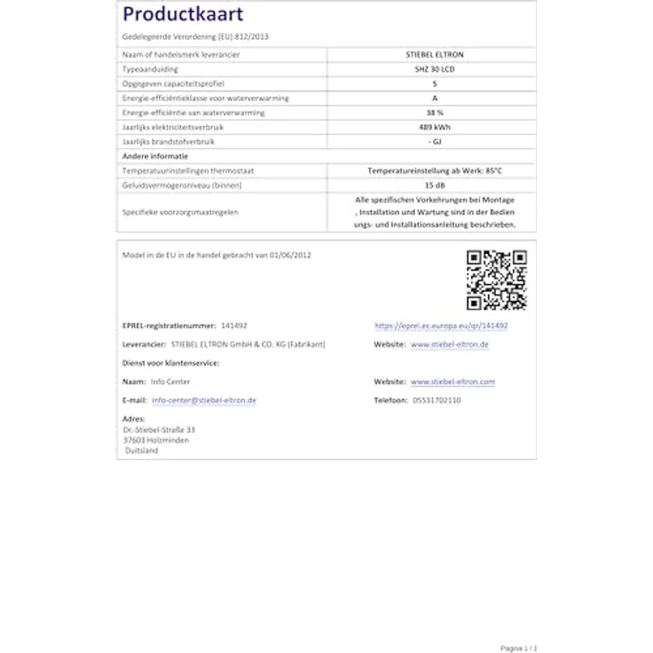Stiebel Eltron Wand-Speicher SHZ 30 LCD 30 Liter, druckfest mit elektronischer Regelung und LC-Display – Bild 10