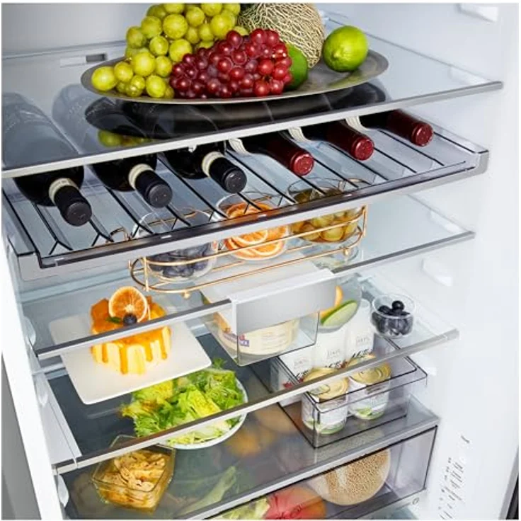 LG GBBW726AMB, Kühl-Gefrierkombination mit 465 l Volumen, Energieeffizienz A, Fresh Zone Fach, Silber – Bild 12
