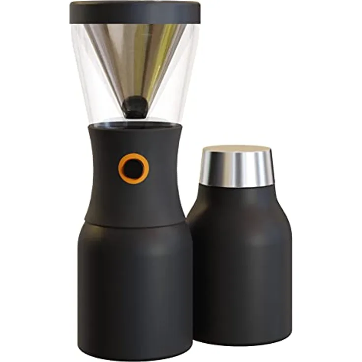 Asobu - Cold Brew Kaffeebereiter | Teebereiter to go mit Sieb schwarz, 50