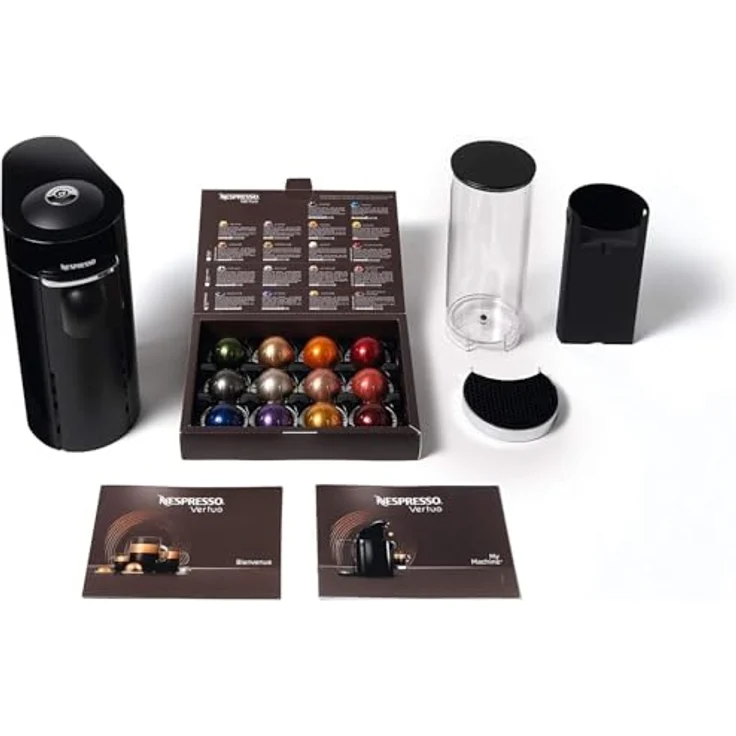 De'Longhi Nespresso Vertuo Plus ENV 155.B Kaffeekapselmaschine, 5 Tassengrößen, inkl. Willkommenspaket mit 12 Kapseln, 1,7 L, schwarz – Bild 7