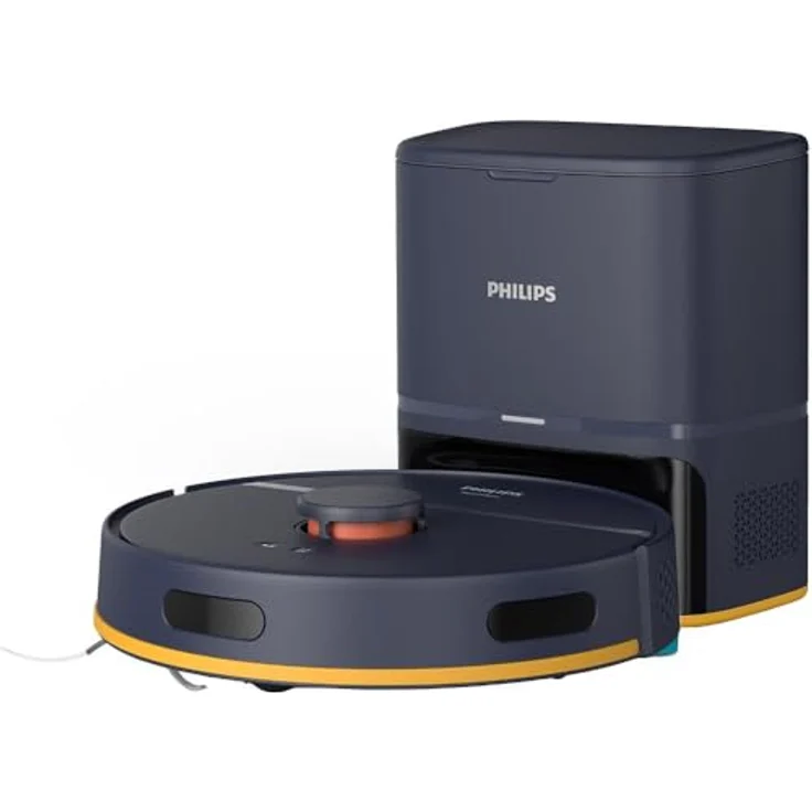 Philips Nass-Trocken-Saugroboter XU2100/15, 2000 Series 2. Gen, 6.000 Pa Saugkraft, Teppich-Boost, mit Entleerungsstation und LDS-Radarnavigationssystem – Bild 2