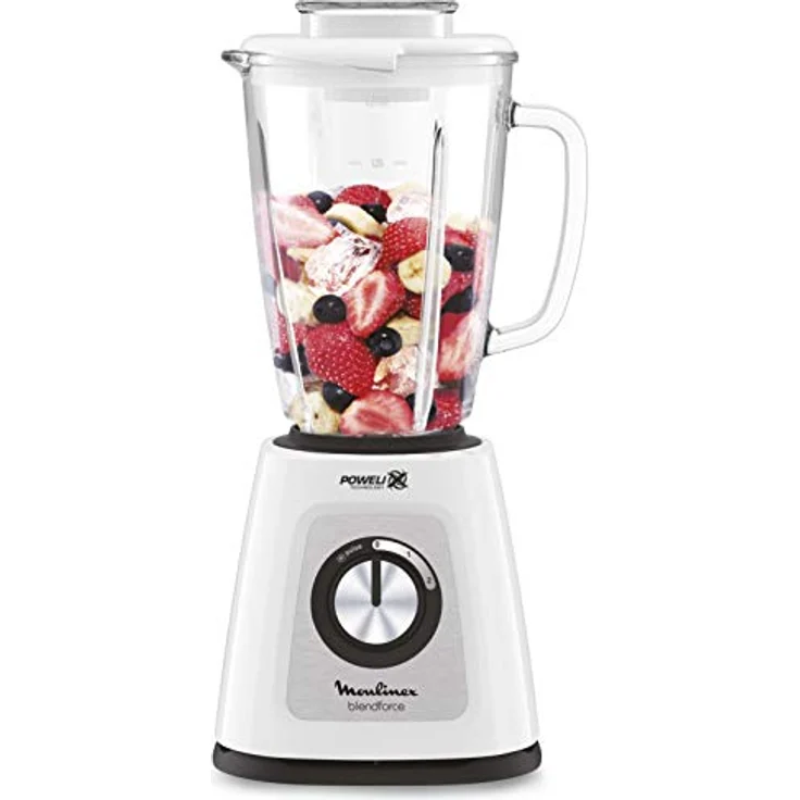 Moulinex LM4351 BlendForce 2 Standmixer, Powelix Technologie, scharfe Klingen, hitzebeständiger Topf 1,7 l, Kühlsystem, Smart Lock-System, 800 W – Bild 3
