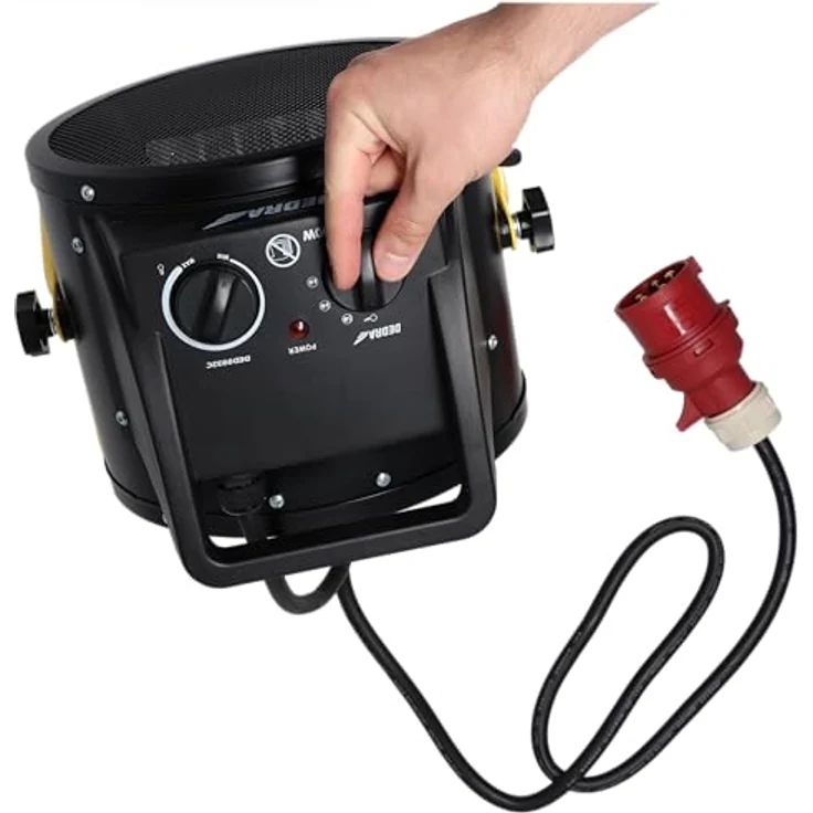 Dedra Elektrischer Heizlüfter PTC 5.0kW, Schwarz – Bild 9