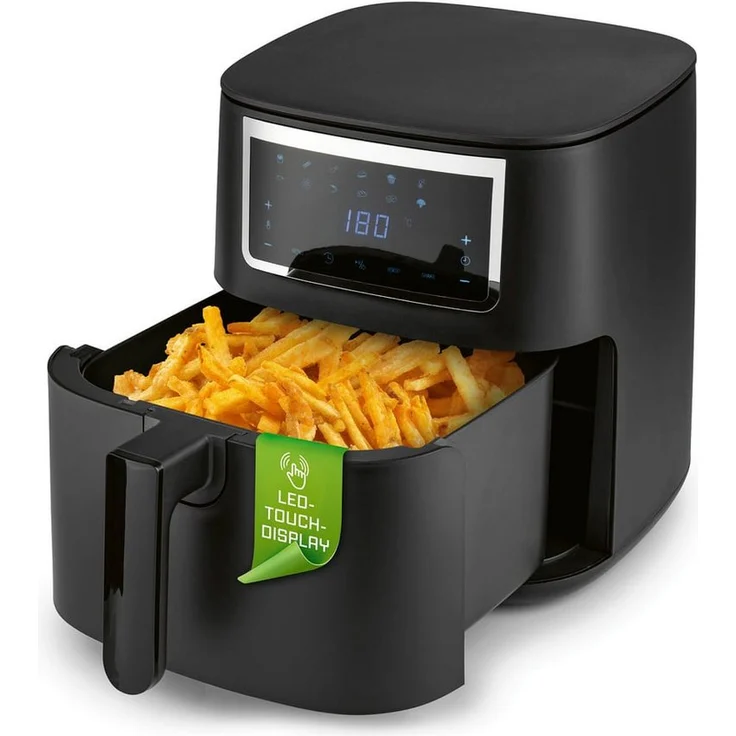 "GOURMETmaxx Heißluftfritteuse 6,5 l, Airfryer mit Touchscreen, Timer und 11 Programmen" – Bild 1