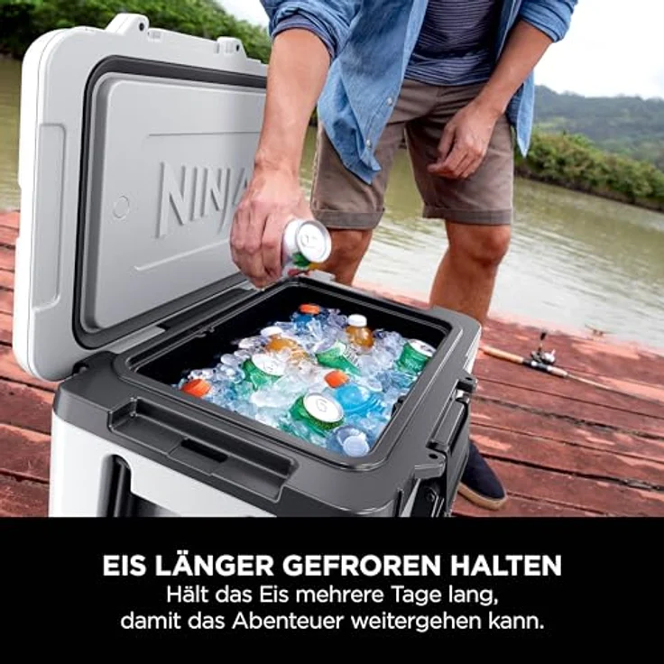 Ninja FrostVault 42L Kühlbox mit Rädern und Trockenzone wolkenweiß FB245EUWH – Bild 5