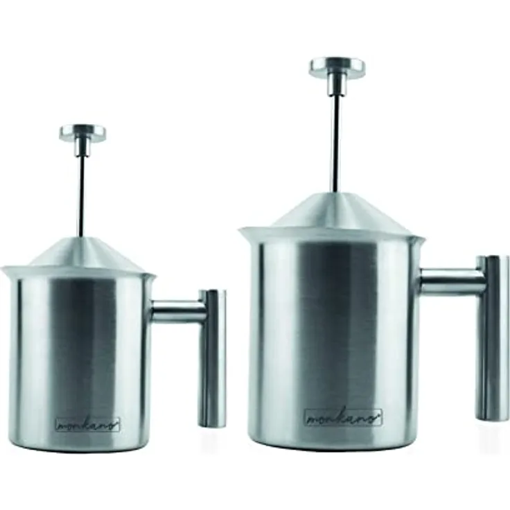Monkano Milchaufschäumer Milano aus Edelstahl für 600 ml, M21600
