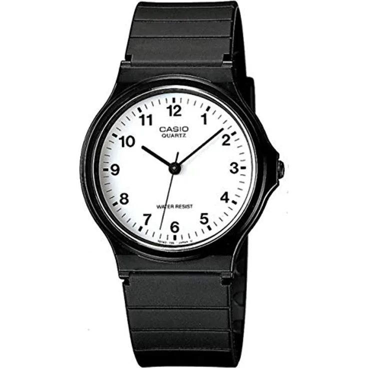 Casio Herren-Armbanduhr MQ-24-7BLLEG, Schwarz, mit Kunststoffarmband und robustem Mineralglas