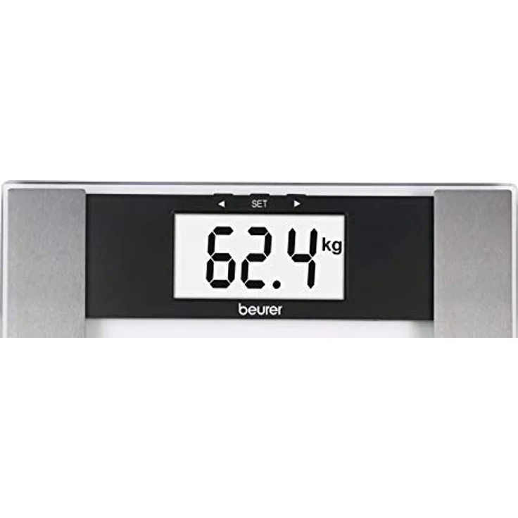Beurer BG 17 Diagnosewaage Glaswaage zur Körperanalyse mit besonders großem Display – Bild 2