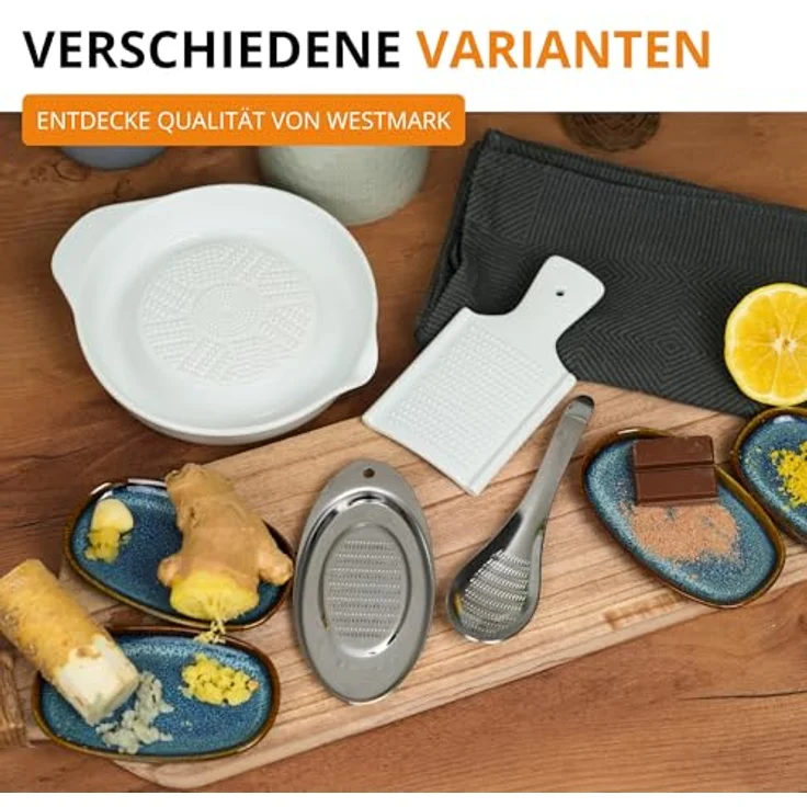 Westmark Ingwer--Gewürzreibe, Oval, Rostfreier Edelstahl, Silber, 11562260 – Bild 10