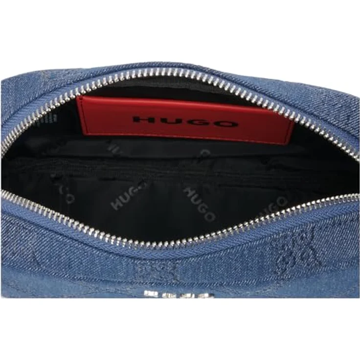 Hugo Bel Umhängetasche 20 cm, blau aus 100% Polyester, praktische Größe 20 cm x 7 cm x 13 cm – Bild 4