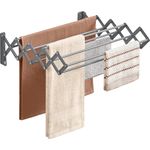 "SONGMICS Wandwäschetrockner, Akkordeon Wäscheständer, Tintenschwarz, 40 x 42 x 12 cm"