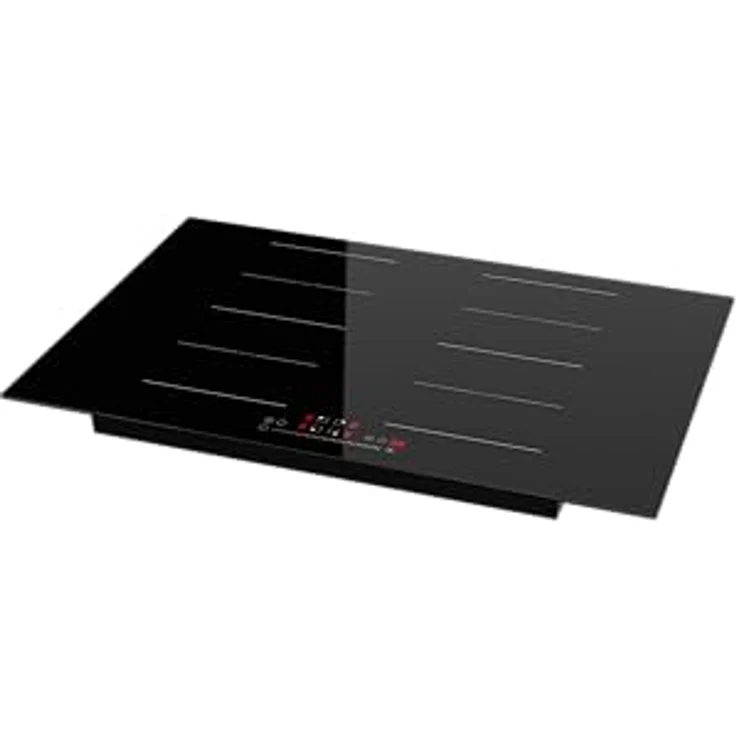 YUNA Milagro IK77-2FZ Induktionskochfeld, Flexzone mit 7000 Watt, 77 cm, schwarze Glaskeramik-Oberfläche – Bild 3