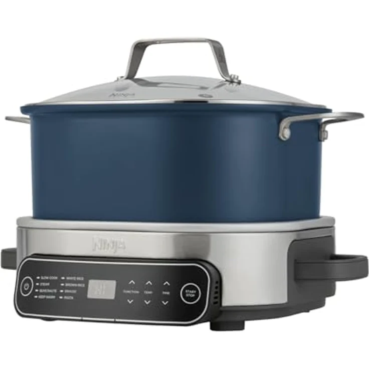 Ninja Foodi PossibleCooker MC1101EU, 6 L Slow Cooker und Reiskocher, 8-in-1-Funktionen, nachtblau – Bild 1