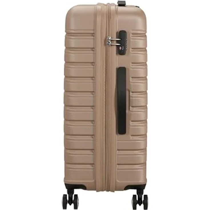 American Tourister Flashline 67 cm Trolley, 4 Rollen, roségold, 100% ABS – Bild 3