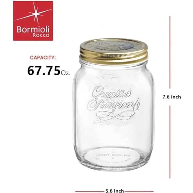 Gefäß Bormioli Rocco Durchsichtig Glas (2 L) – Bild 2