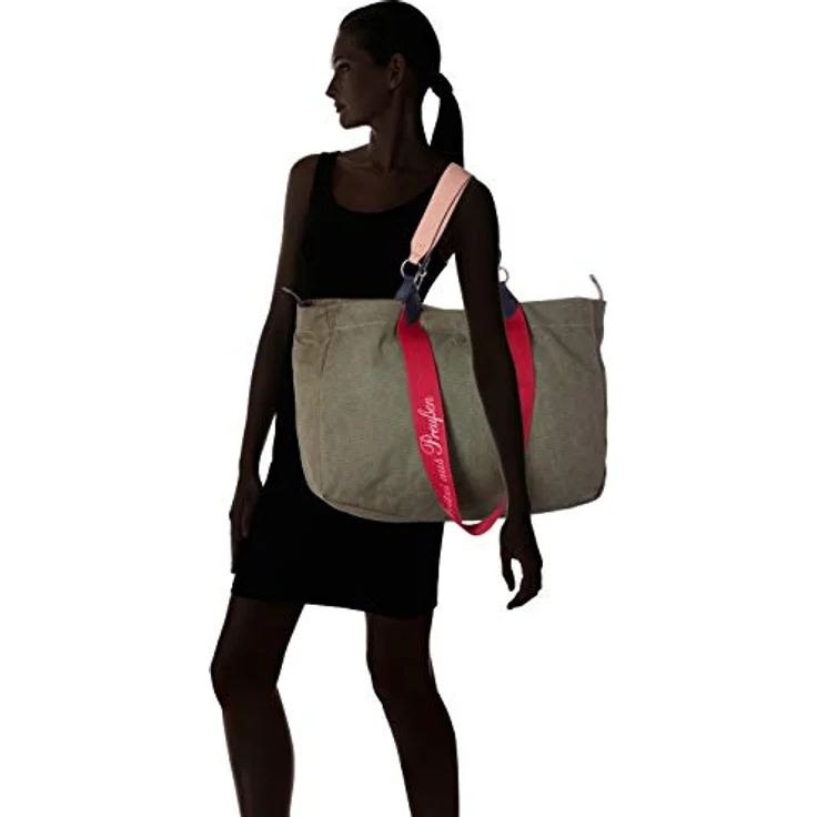 Fritzi aus Preußen Izzy Canvas Shopper Tasche, 45 cm, 100% Baumwolle, oliv – Bild 7