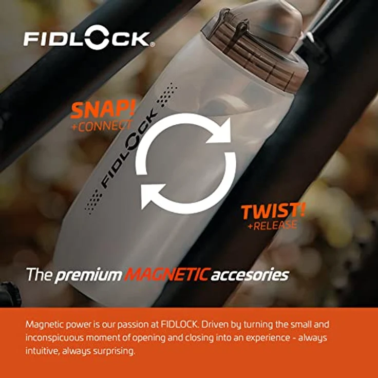 Fidlock Trinkflasche Fidlock Set Twist, 590ml, BPA-frei, spülmaschinengeeignet, ergonomisches Design mit Magnet-Halterung – Bild 6