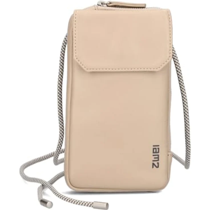 ZWEI Mademoiselle Phone Bag MP30, Umhängetasche aus Kunstleder für Smartphone, 10 x 1 x 19 cm, Nude Damen – Bild 3