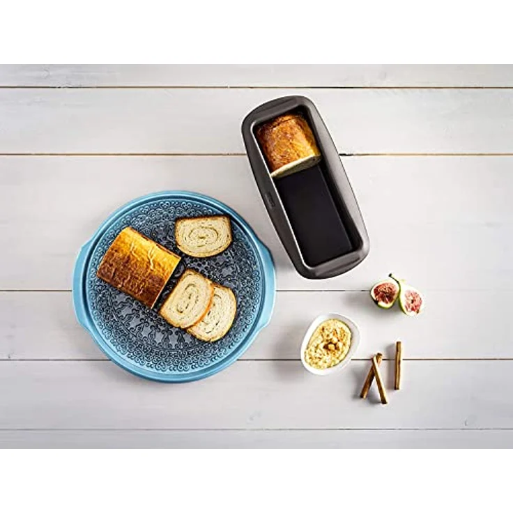 Lurch FlexiForm Kastenform, Brotbackform aus 100% BPA-freiem Platin-Silikon, 25 x 9 cm, Braun – Bild 4