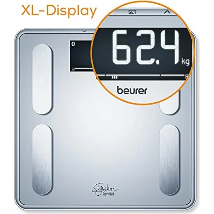 Beurer BF 405 Digitale Personenwaage Wägebereich (max.)=200kg Weiß Mit Bluetooth – Bild 5