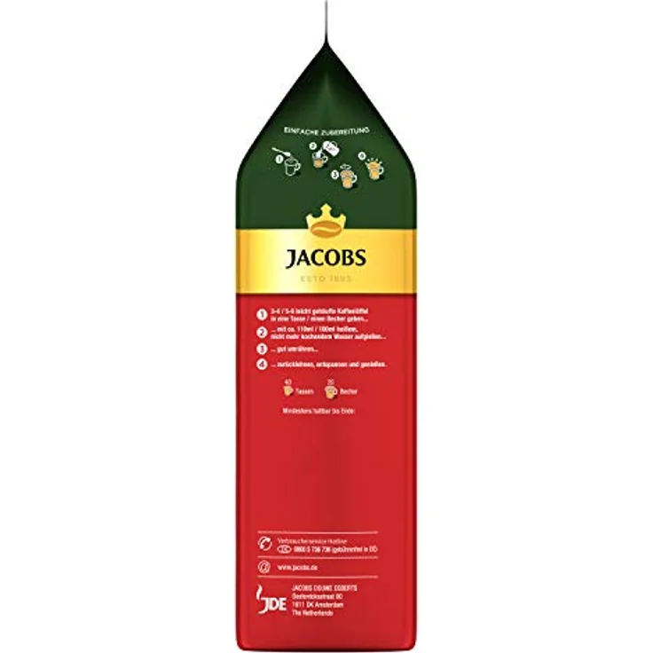 Jacobs Cappuccino erstklassiger Geschmack im Nachfüllbeutel 400g – Bild 3