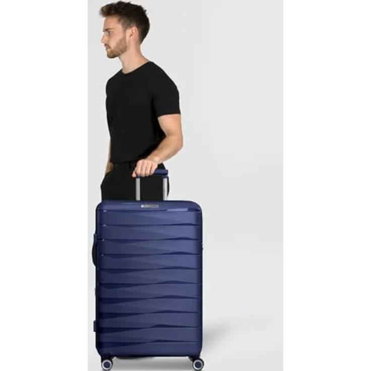 Franky Hartschalen-Trolley London, 4 Rollen, Polypropylen, erweiterbar auf 35 cm, mit TSA-Schloss und Wäschefach – Bild 6