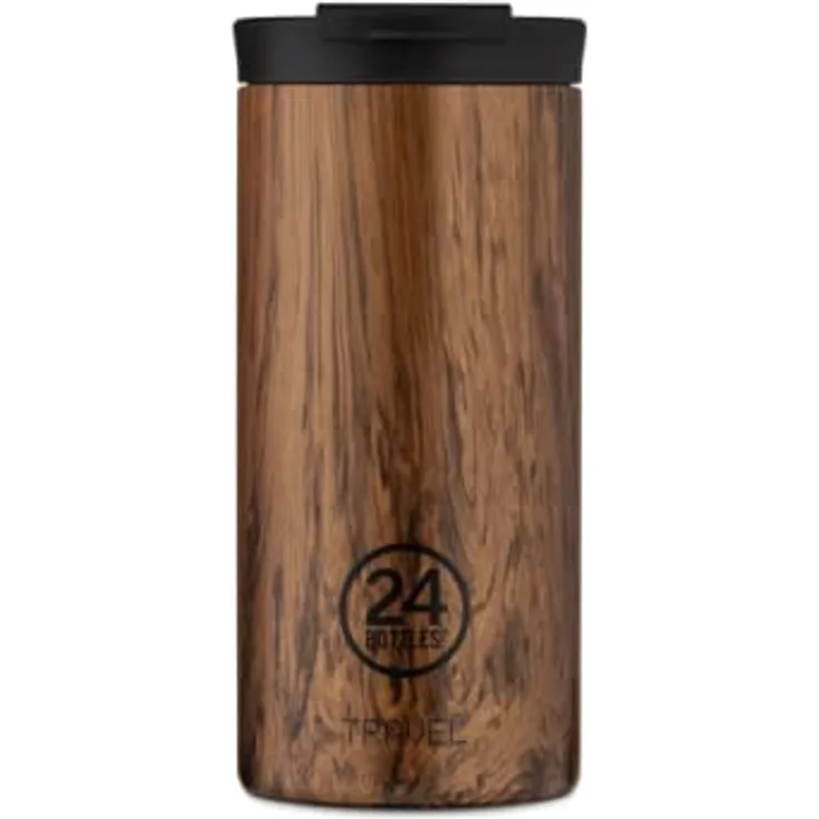 24 Bottles Travel Tumbler 0,6 L - Sequoia Wood Print (24B658) (24B658)