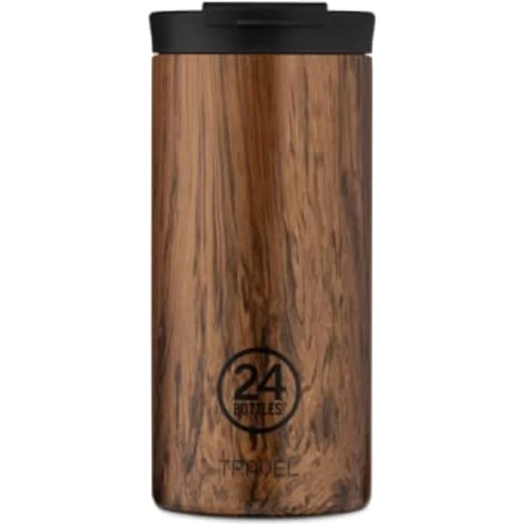 24 Bottles Travel Tumbler 0,6 L - Sequoia Wood Print (24B658) (24B658) – Bild 1