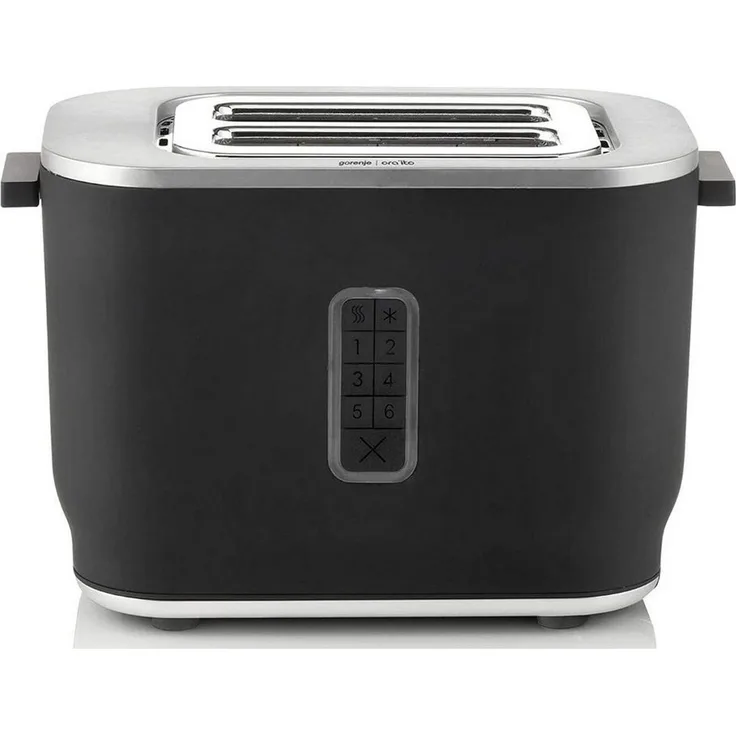 GORENJE Toaster T800ORAB Toaster Schwarz 800W 2 Scheiben, 800 W, mit High-Lift-Hebel und Warmhalterost